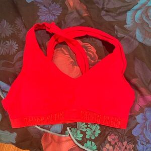 Calvin Klein Vibrant Red Bra
